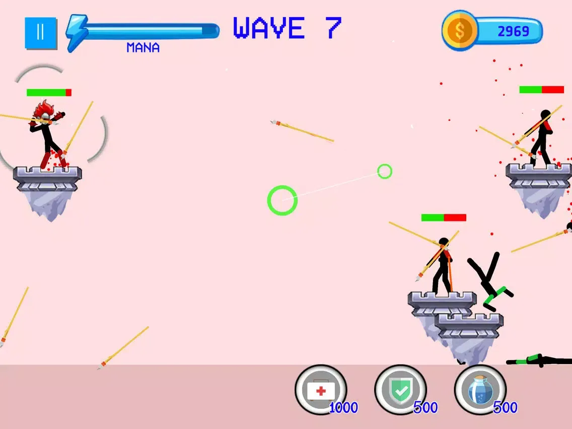 Tangkapan layar Spearman Fighting iPad 