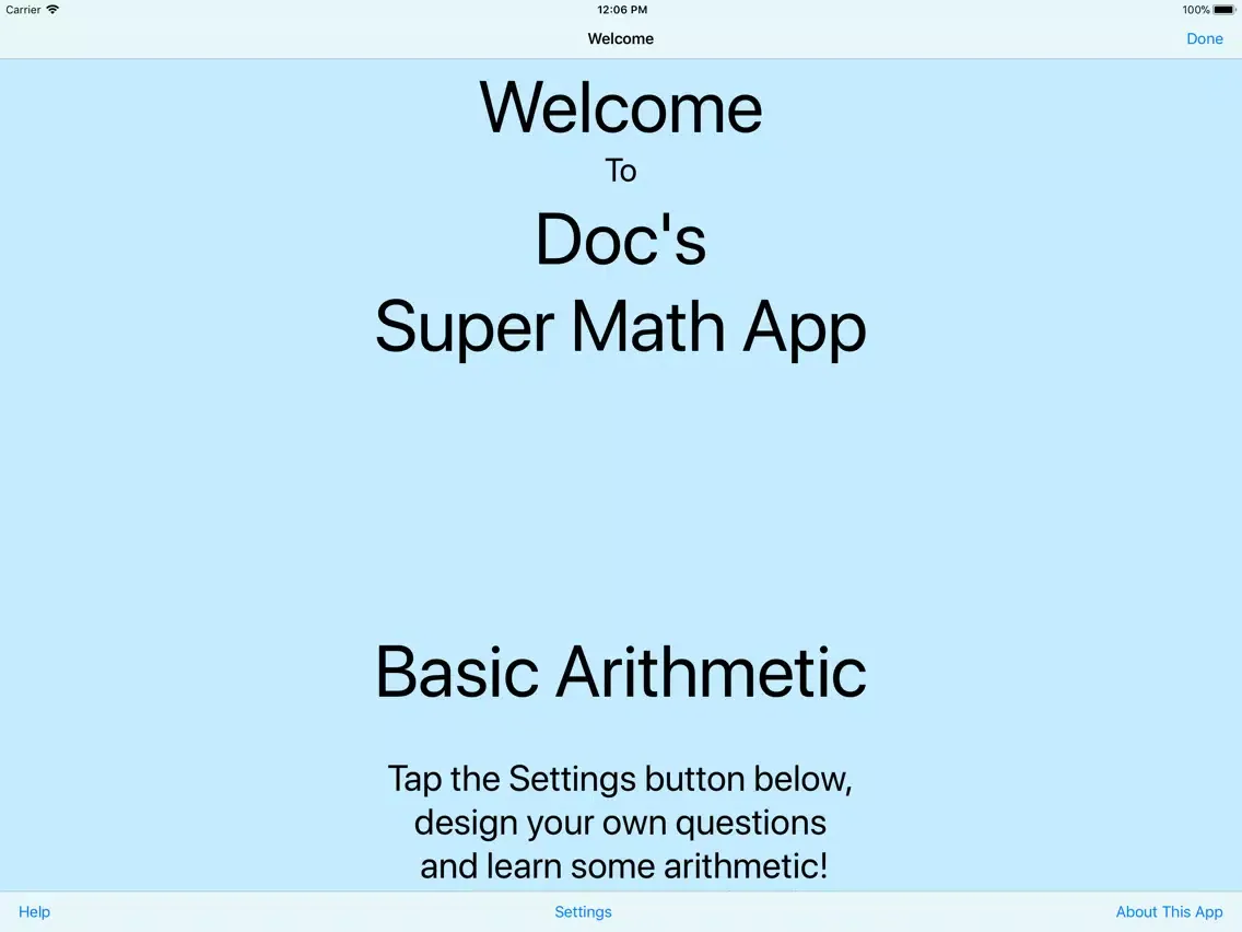 Doc's Super Math App Basic iPad  سکرین شاٹس