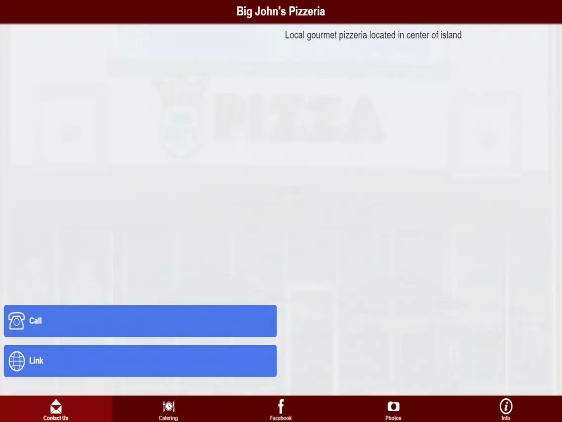 Capturas de tela do Big John's Pizzeria iPad 