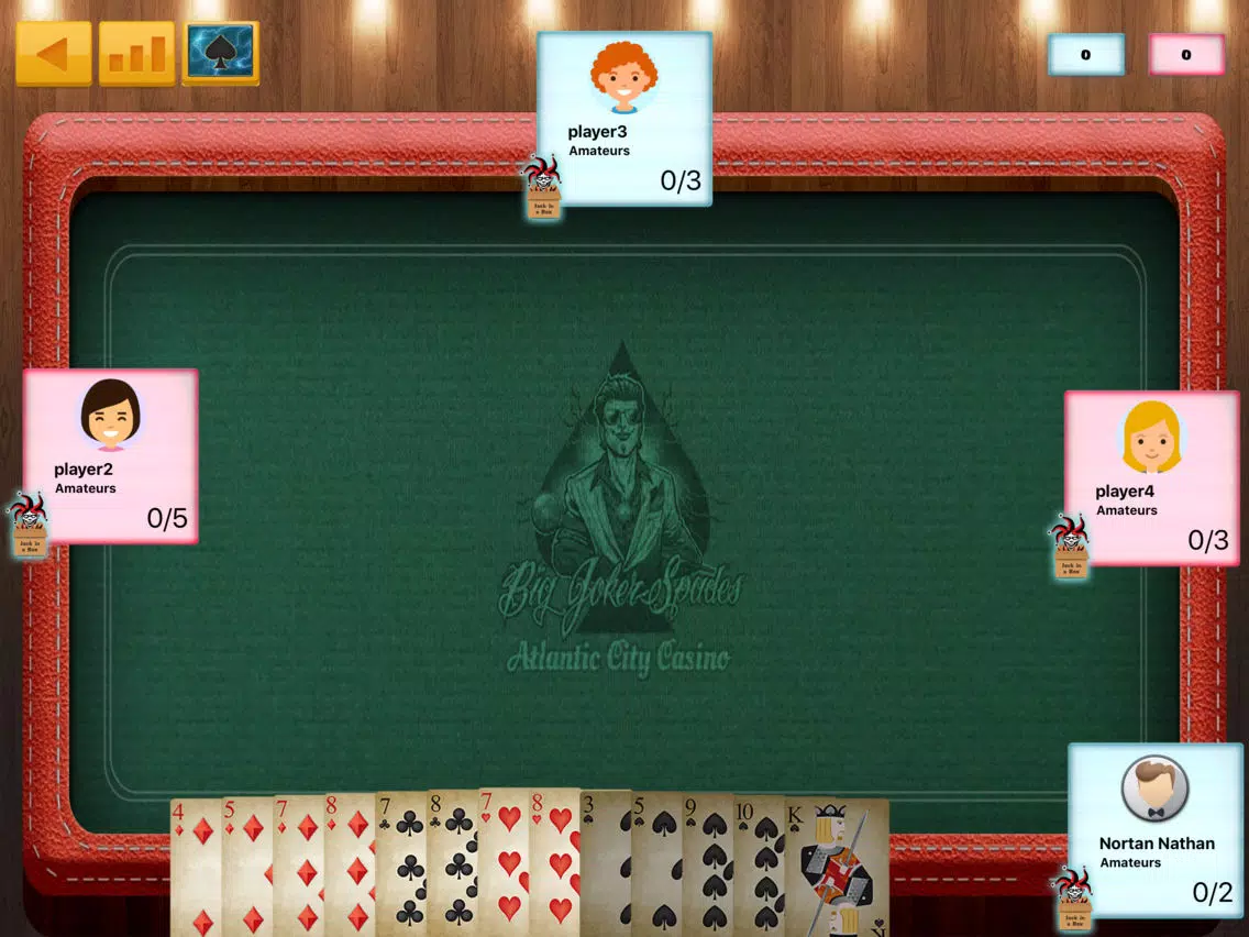 Capturas de pantalla de Big Joker Spades iPad 