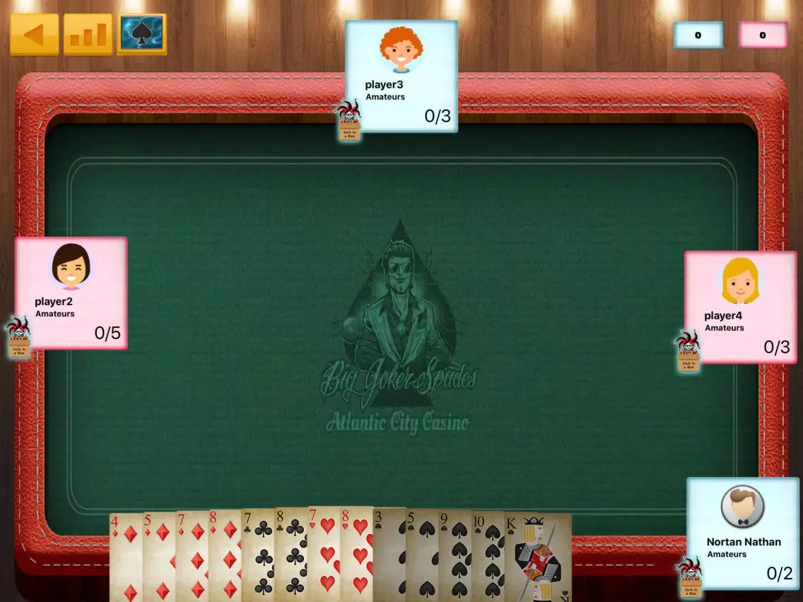 Ảnh chụp màn hình của Big Joker Spades iPad 
