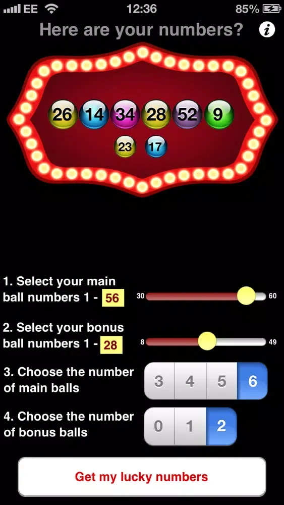 Скриншоты Lucky Numbers