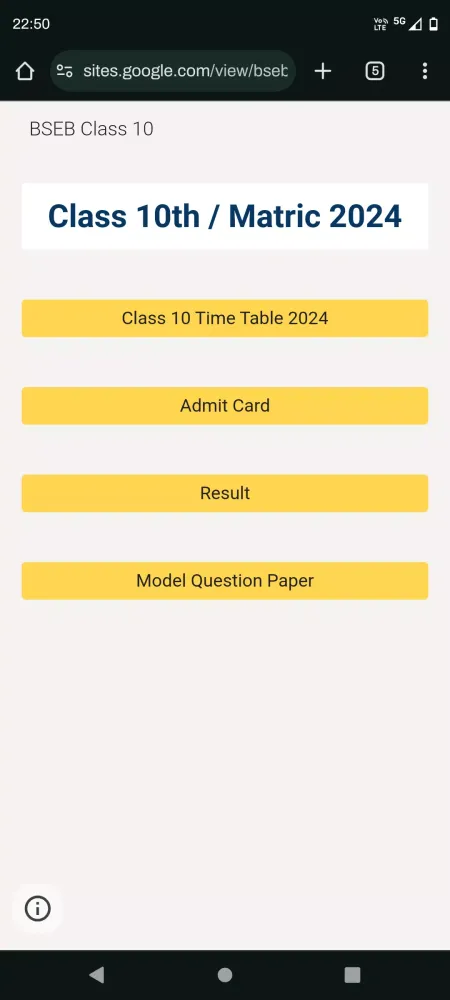 Bihar Result 2024 Screenshots