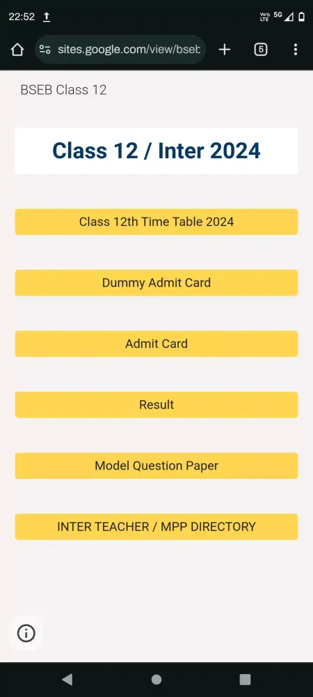Bihar Result 2024 Screenshots