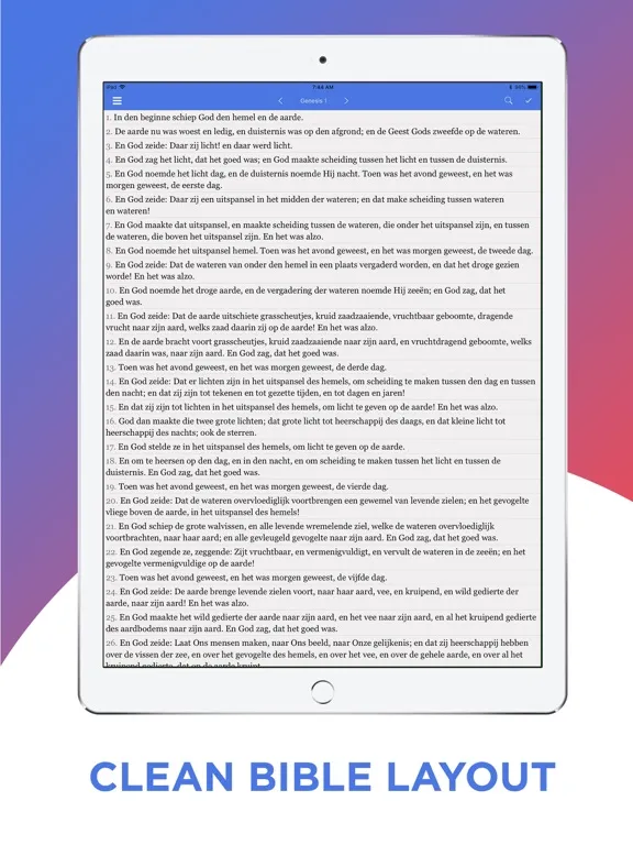 Capturas de pantalla de Statenvertaling Bijbel iPad 