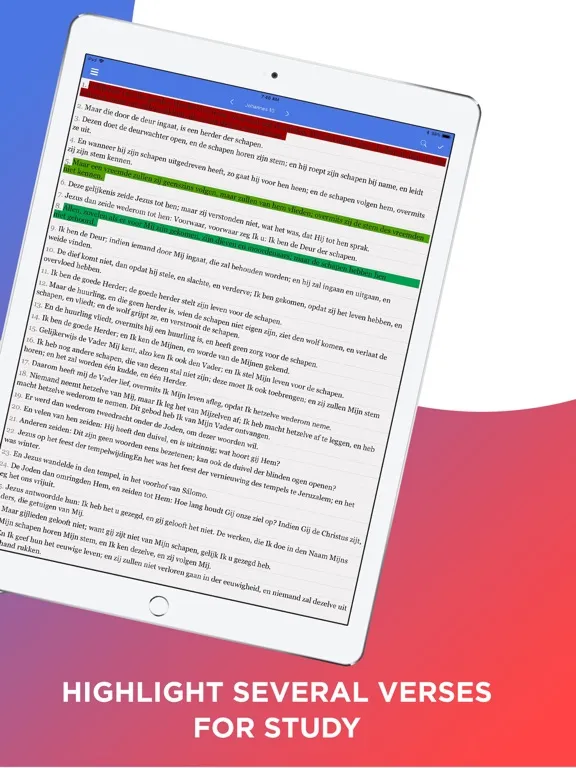 Capturas de pantalla de Statenvertaling Bijbel iPad 