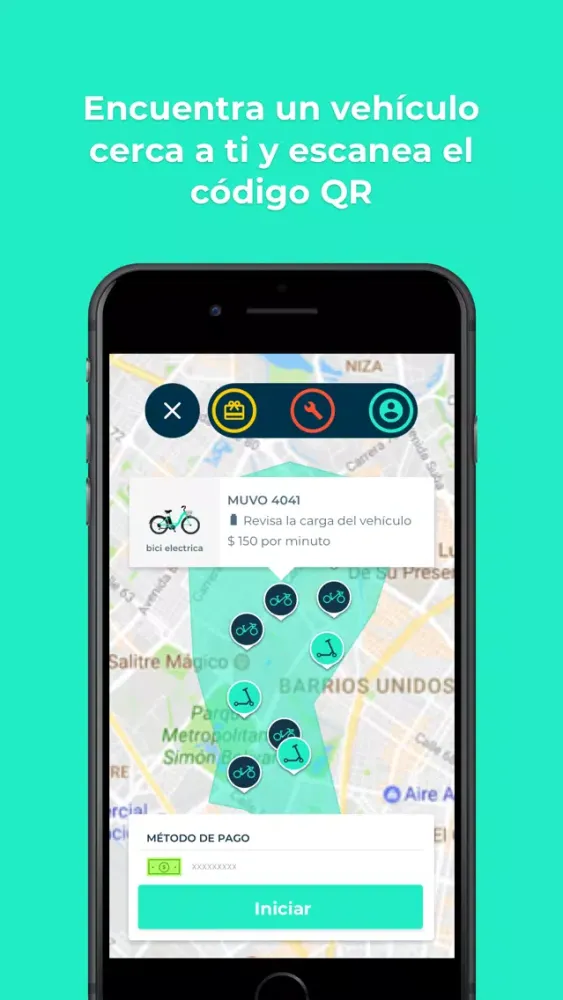 Captures d'écran de MUVO - Bicicletas Compartidas