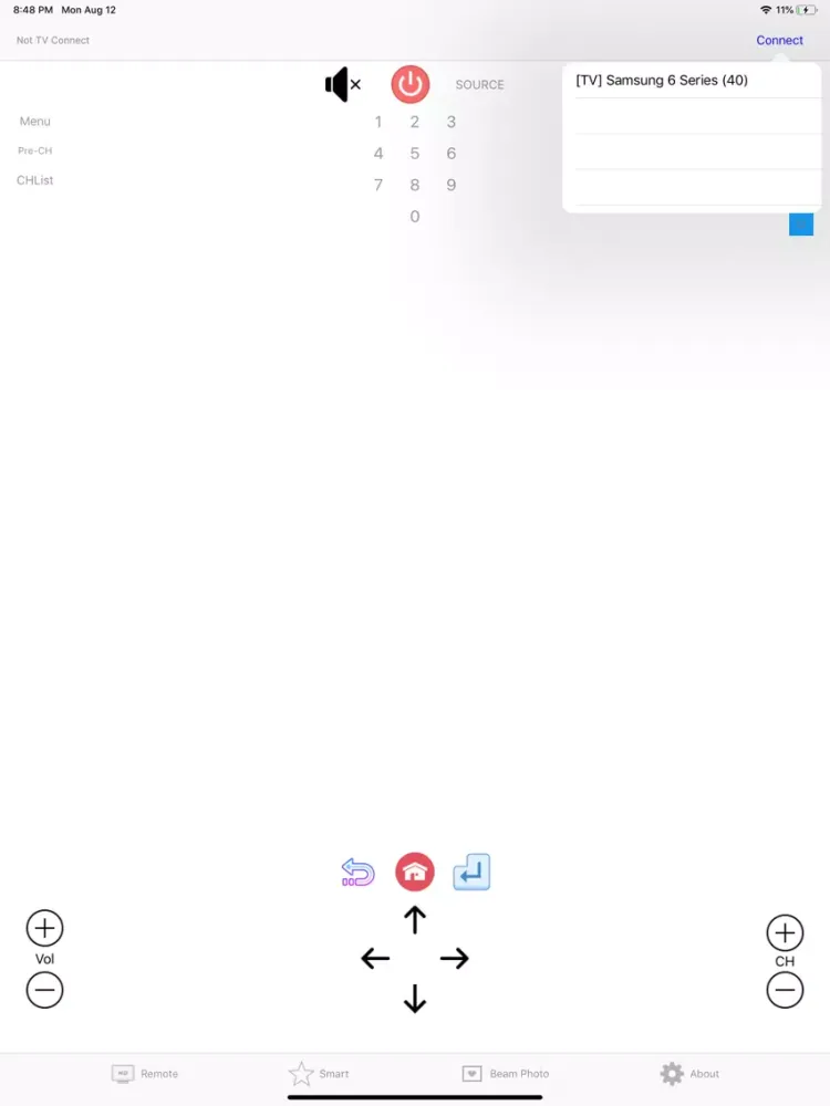 Remote for SamTV iPad  Screenshots