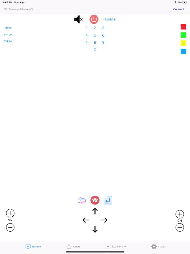 Remote for SamTV iPad  Screenshots