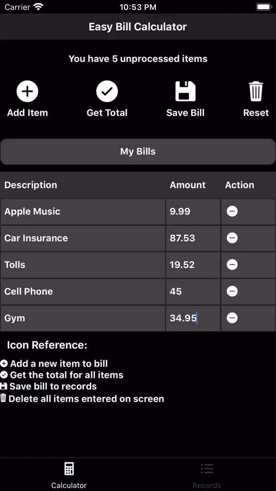صور Easy Bill Calculator