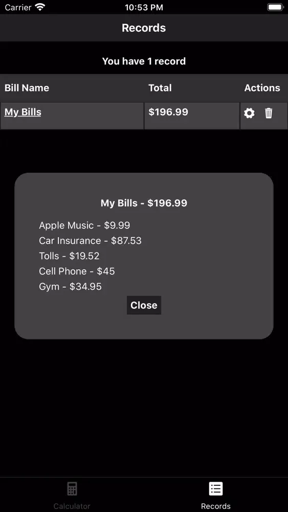 صور Easy Bill Calculator