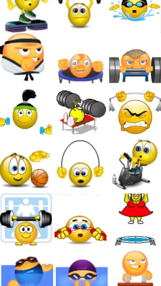 Fitness Emojis سکرین شاٹس