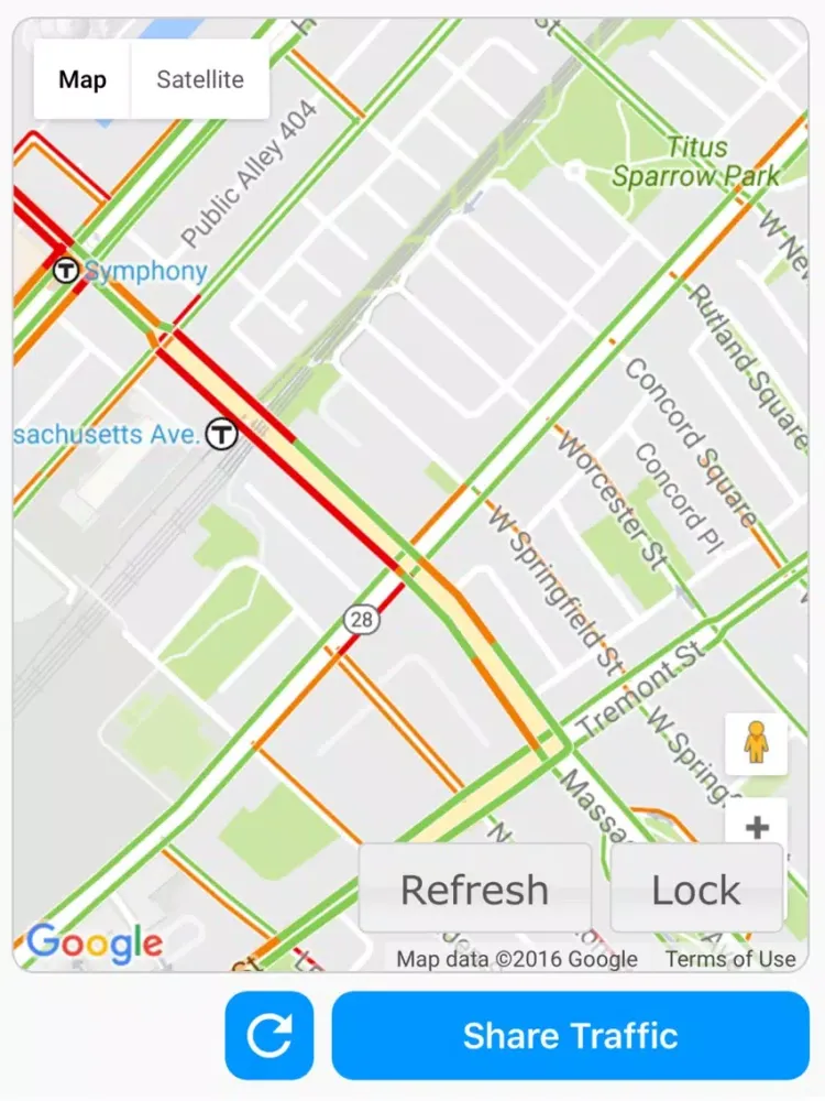 Tangkapan skrin Road Traffic Maps iPad 