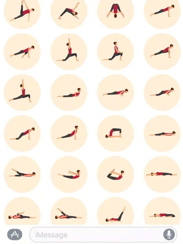 ภาพหน้าจอของ YogaMojis iPad 
