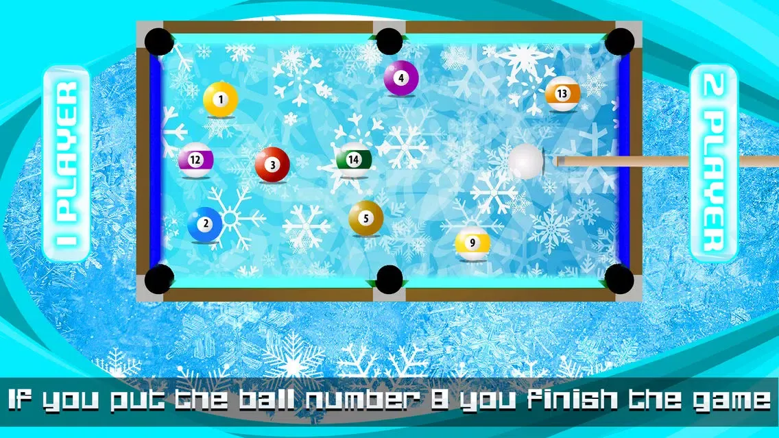 Billiard Frozen Ice Pool Game स्क्रीनशॉट