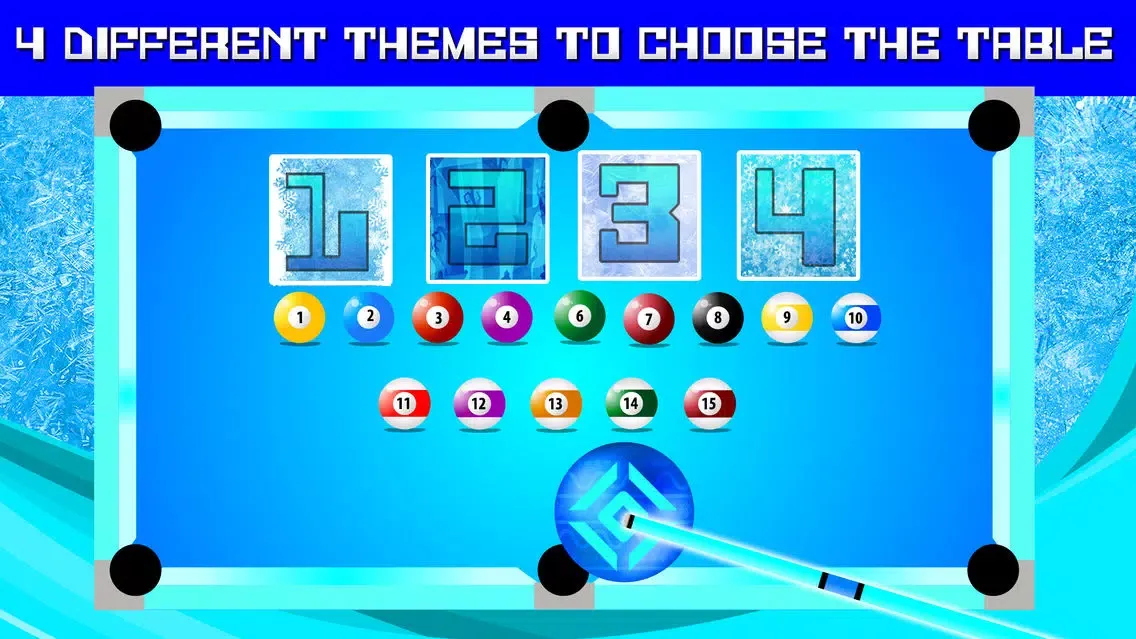 Billiard Frozen Ice Pool Game स्क्रीनशॉट