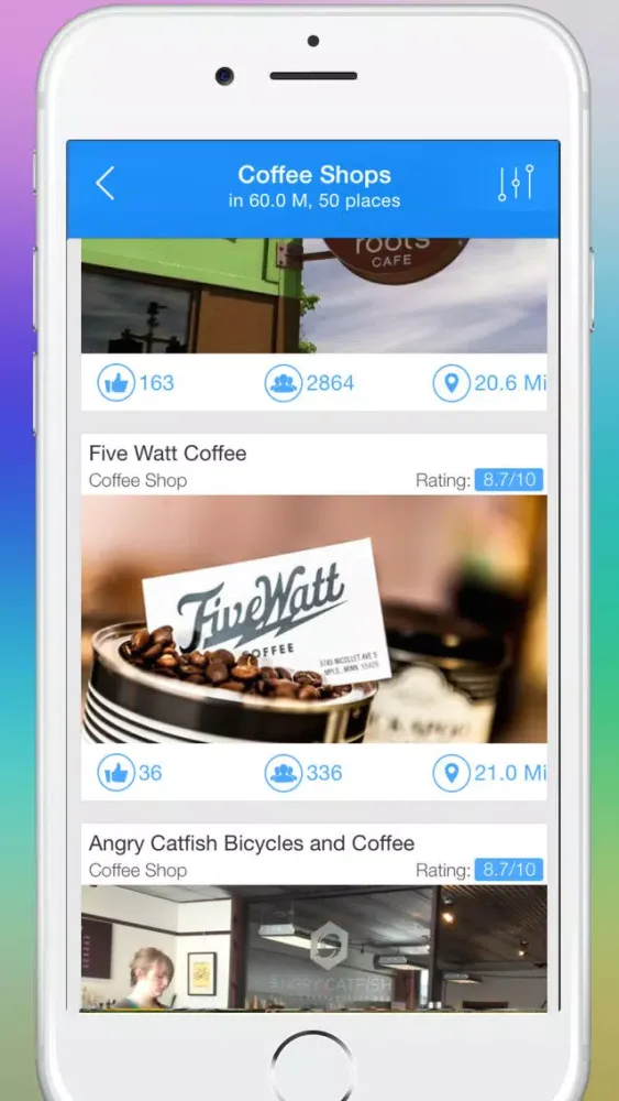 Capturas de tela do Coffee Finder - Your guide to the best coffeehouses near you now