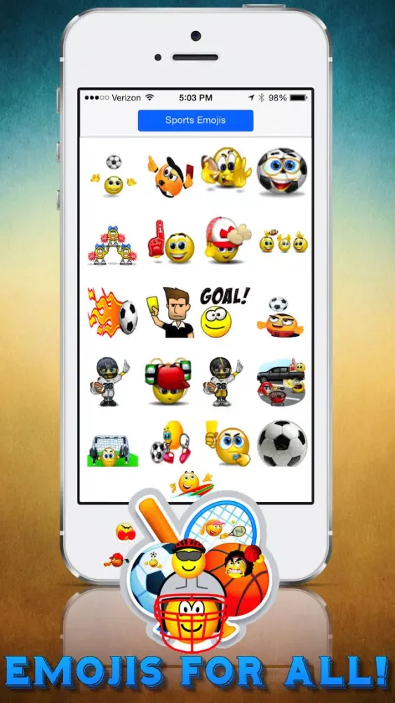 Tangkapan layar Sport Emojis