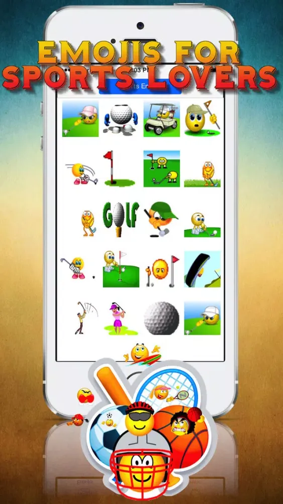 Tangkapan layar Sport Emojis