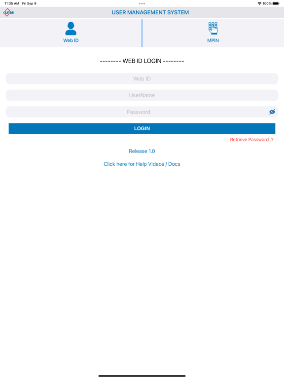 ภาพหน้าจอของ BusyUMS iPad 