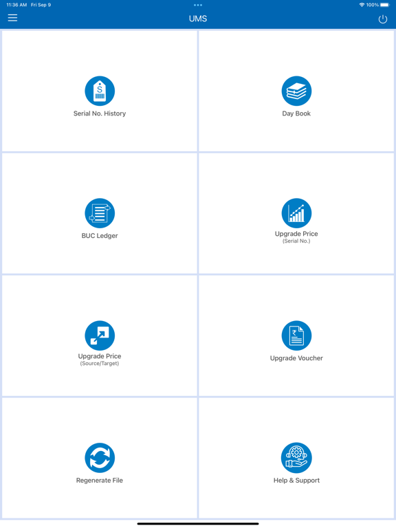 ภาพหน้าจอของ BusyUMS iPad 