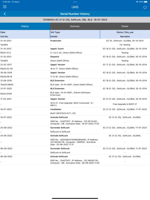 BusyUMS iPad 应用截图