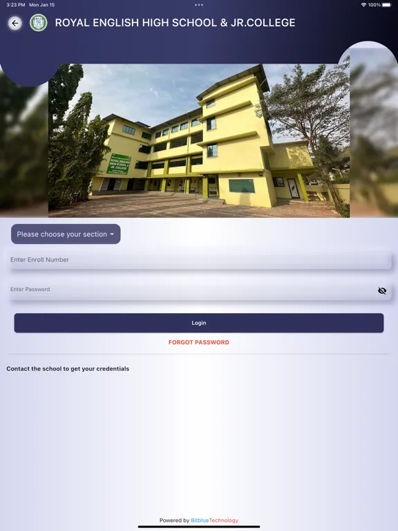 ROYAL ENG HIGH SCHOOL & JR CLG iPad  स्क्रीनशॉट