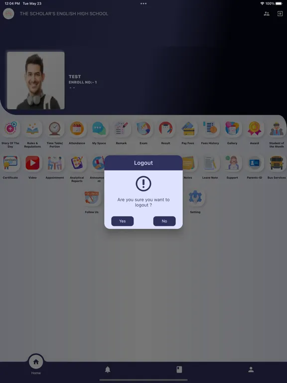 SCHOLAR'S ENGLISH HIGH SCHOOL iPad  سکرین شاٹس
