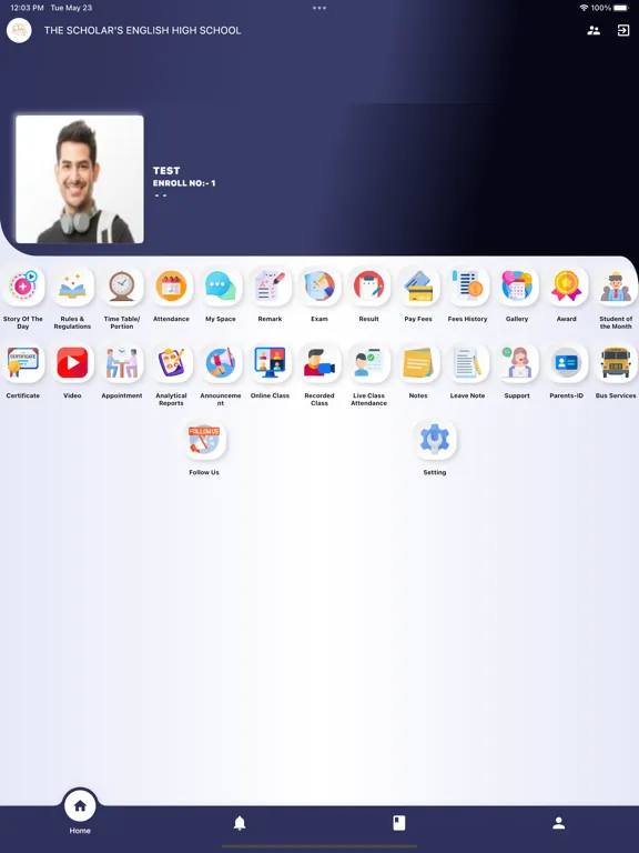 SCHOLAR'S ENGLISH HIGH SCHOOL iPad  سکرین شاٹس