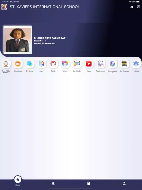 St.Xavier's iPad  Screenshots