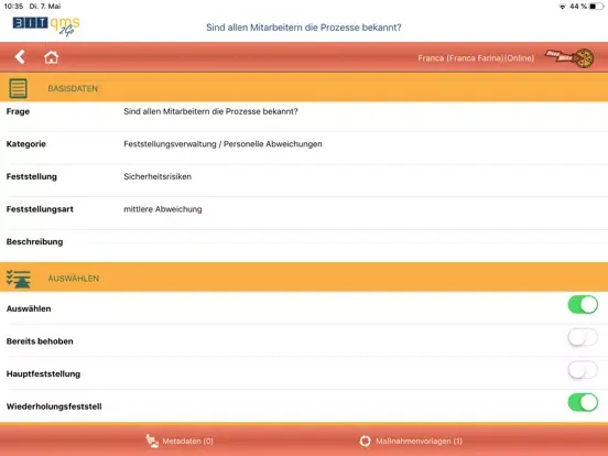 BITqms2Go Preview iPad  Ekran Görüntüleri