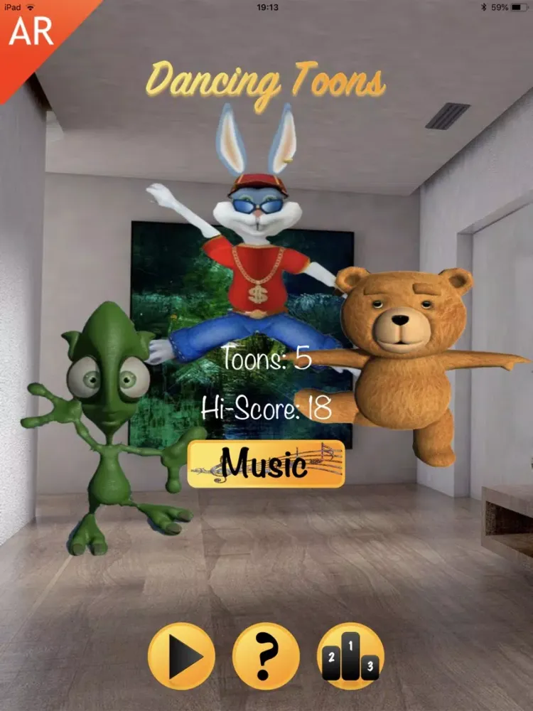 Capturas de tela do Dancing Toons iPad 