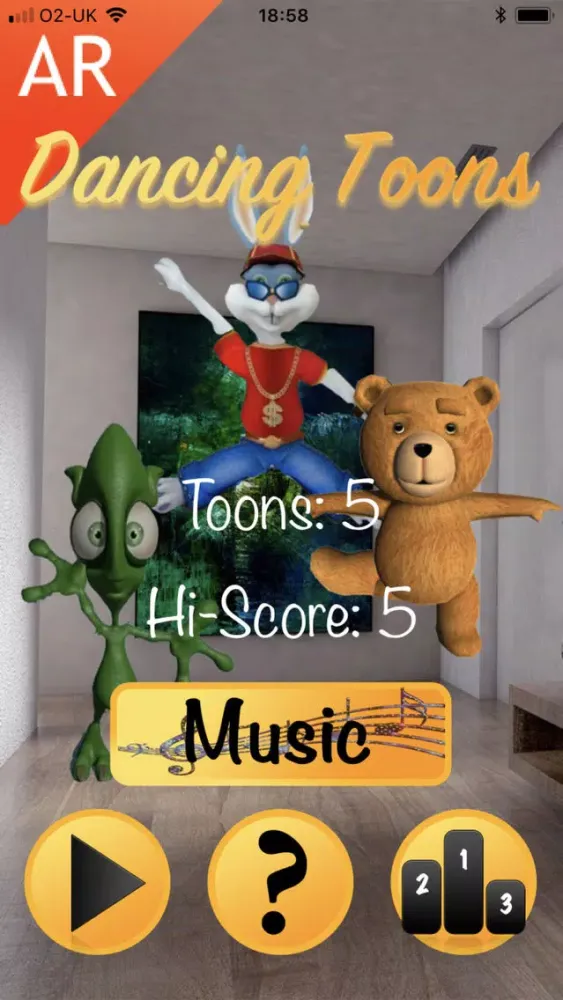 Capturas de tela do Dancing Toons