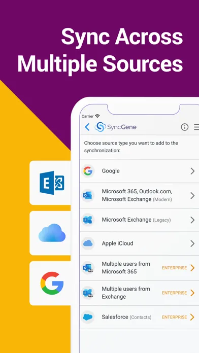 Screenshot di SyncGene Sync Contact Calendar