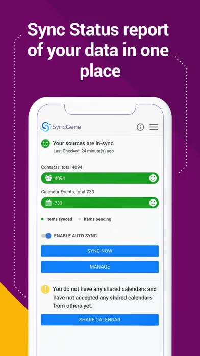 Screenshot di SyncGene Sync Contact Calendar