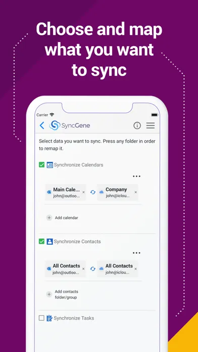 Screenshot di SyncGene Sync Contact Calendar
