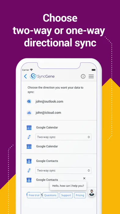 Screenshot di SyncGene Sync Contact Calendar