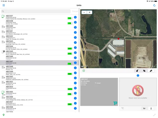 Captures d'écran de 7P Tracking iPad 