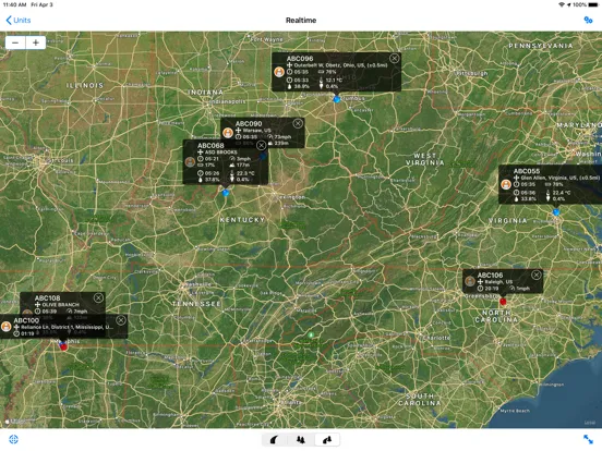 Captures d'écran de 7P Tracking iPad 