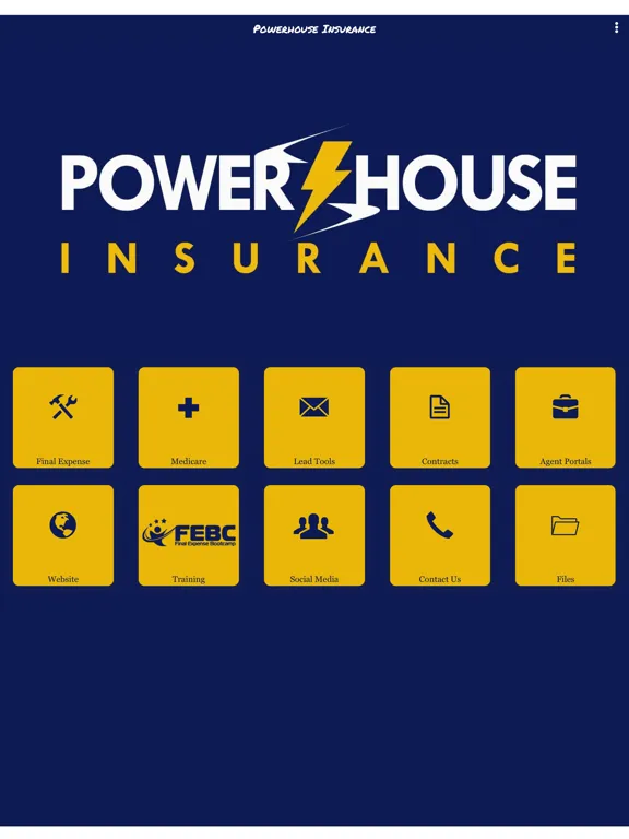 ภาพหน้าจอของ Powerhouse Insurance iPad 