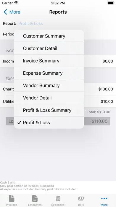 Screenshot di EZ Invoices