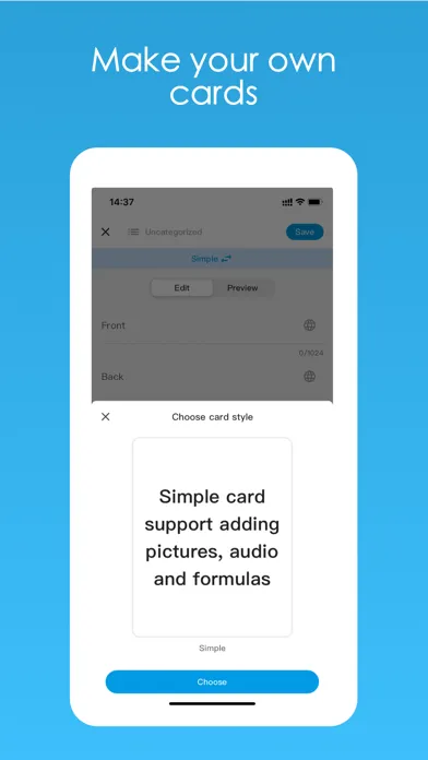 Zrzuty ekranu Cardary: Anki Flashcards Pro