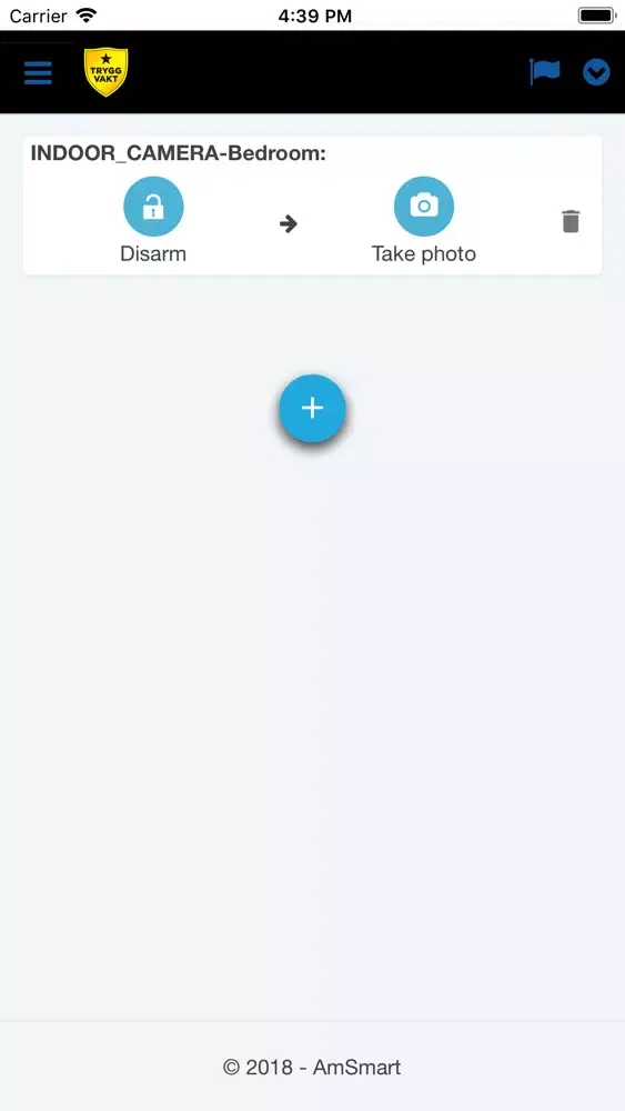 Tangkapan layar Trygg Vakt Smartalarm