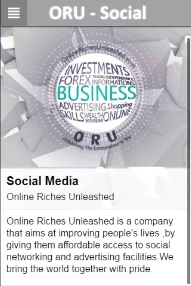 ORU SOCIAL Screenshots