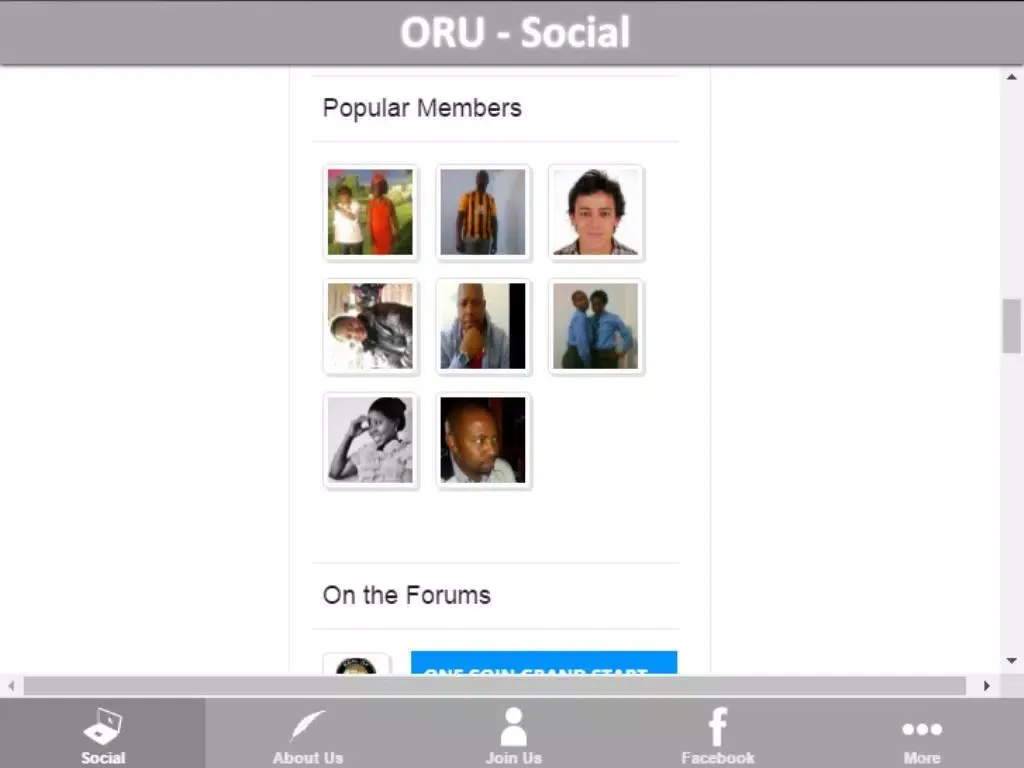 ORU SOCIAL Screenshots