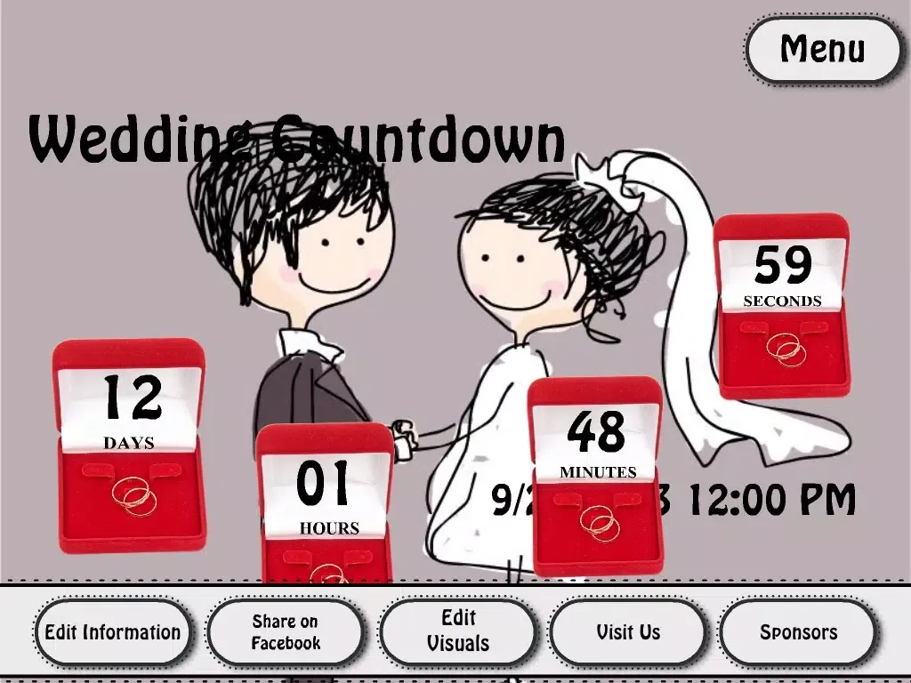 The Wedding Countdown iPad  سکرین شاٹس