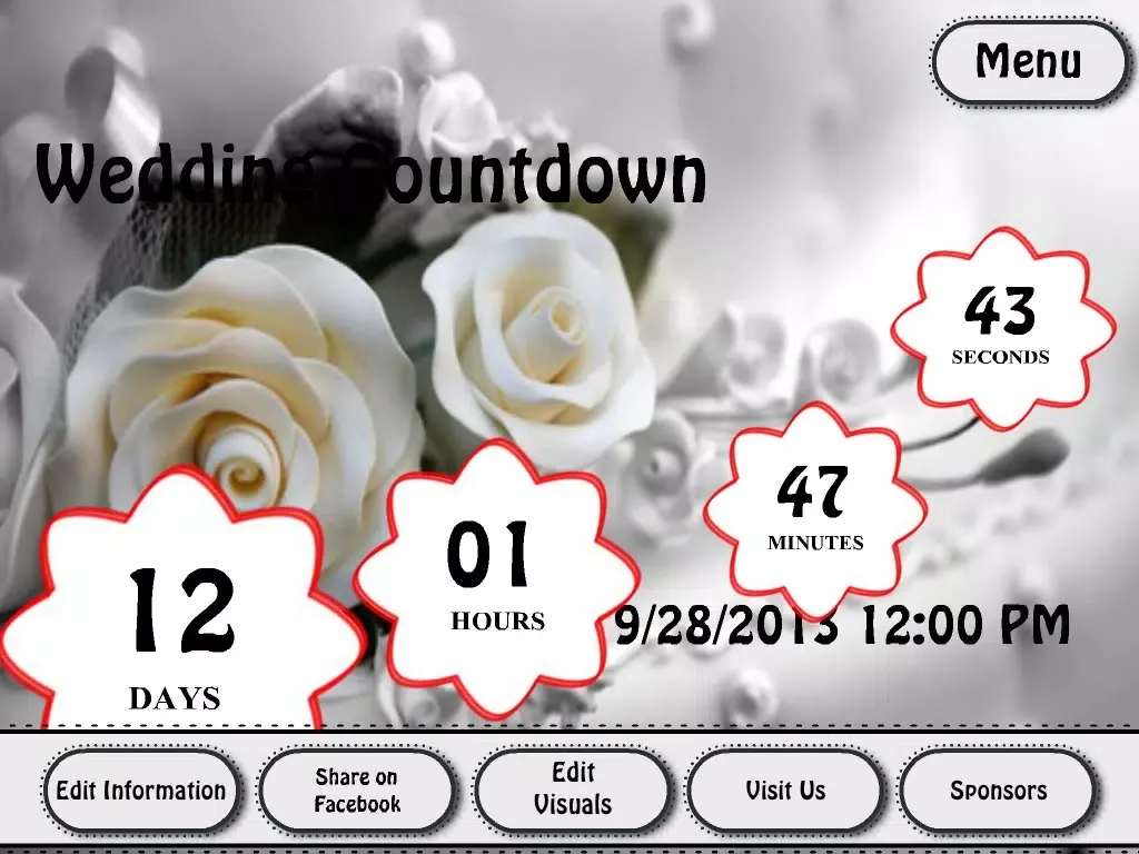 The Wedding Countdown iPad  سکرین شاٹس