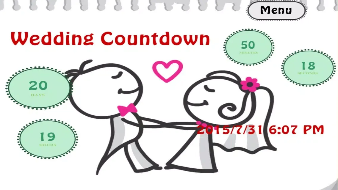 The Wedding Countdown سکرین شاٹس