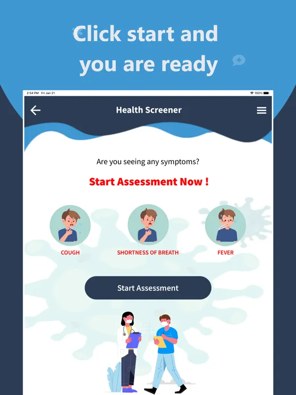 Health Screener iPad  스크린샷