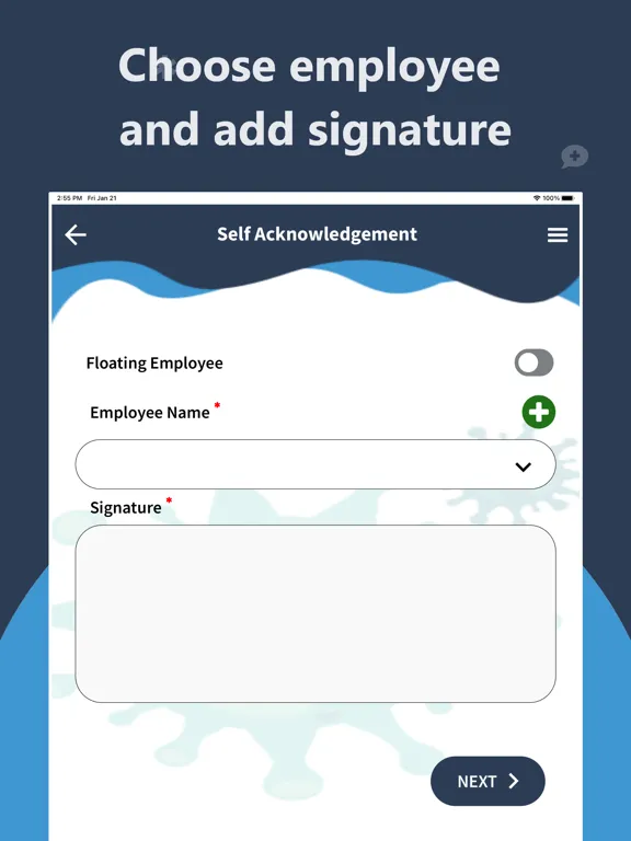 Health Screener iPad  스크린샷